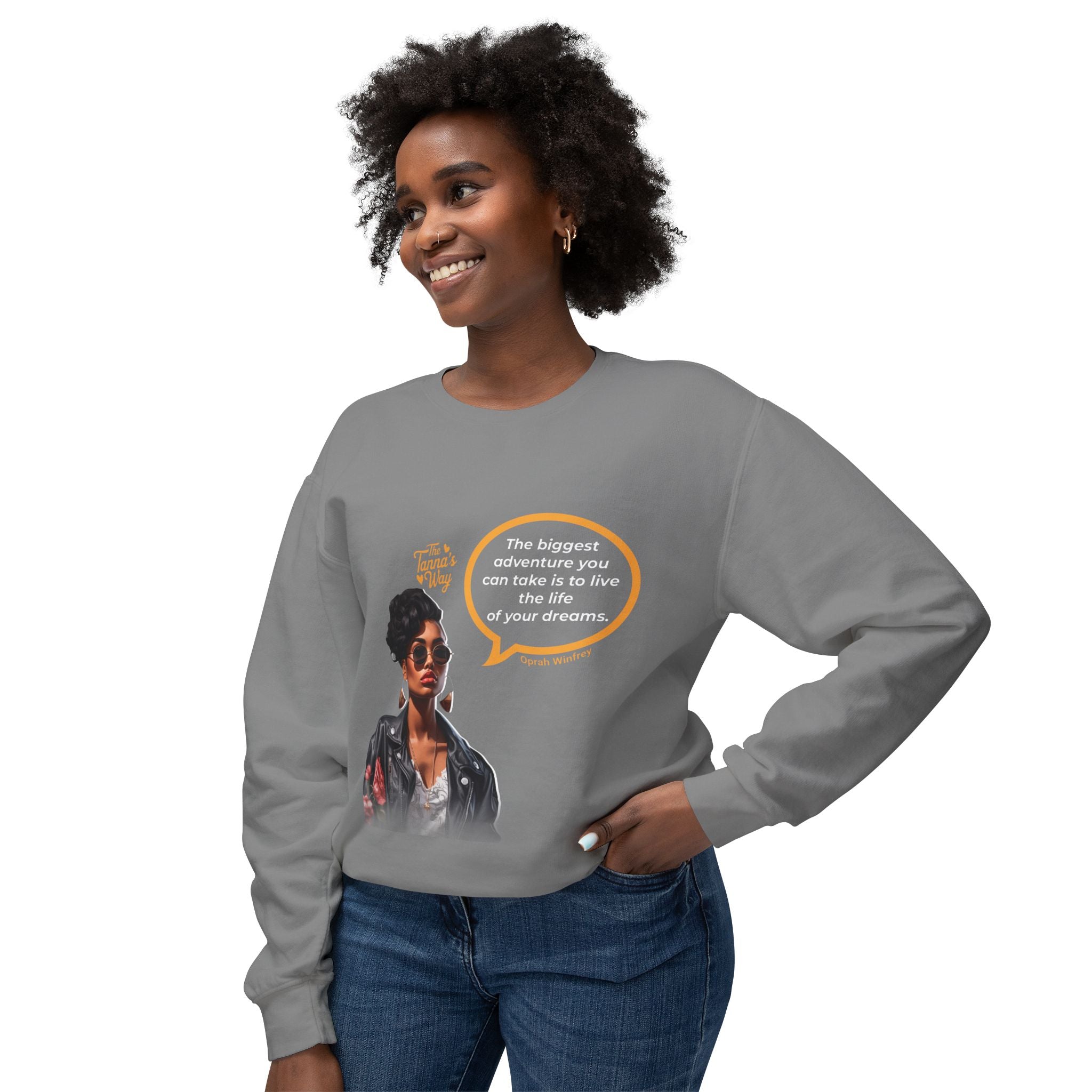 Oprah Winfrey | Unisex Lightweight Crewneck Sweatshirt